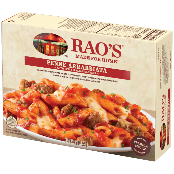 Penne Arrabbiata with Spicy Italian Sausage Frozen Meal, 9.5 oz - Right angle Image