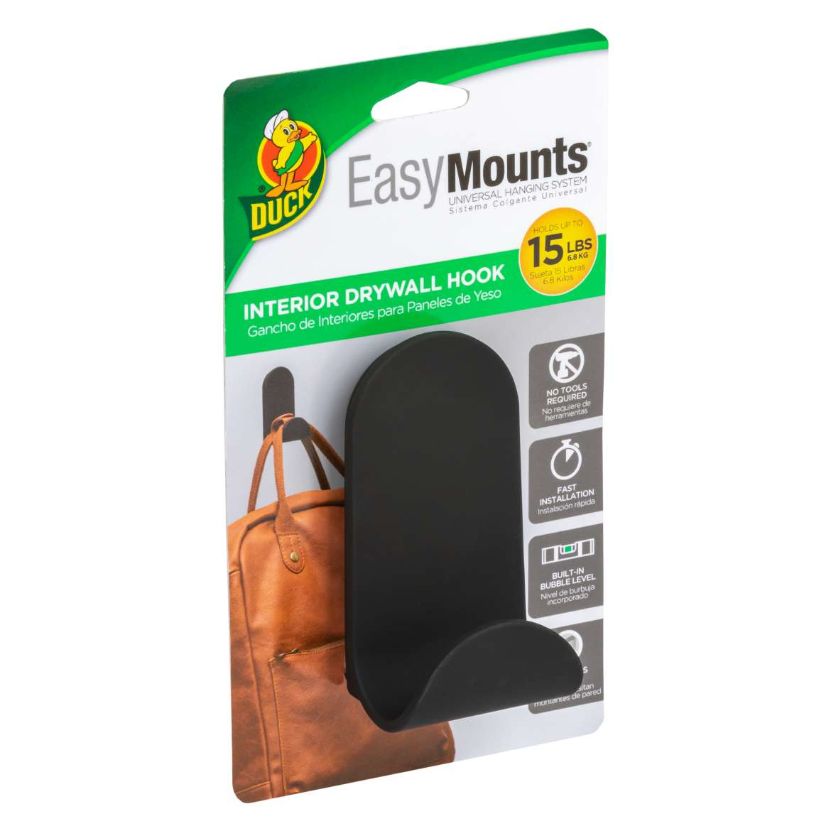 Duck® EasyMounts® Interior Drywall J Hook Image