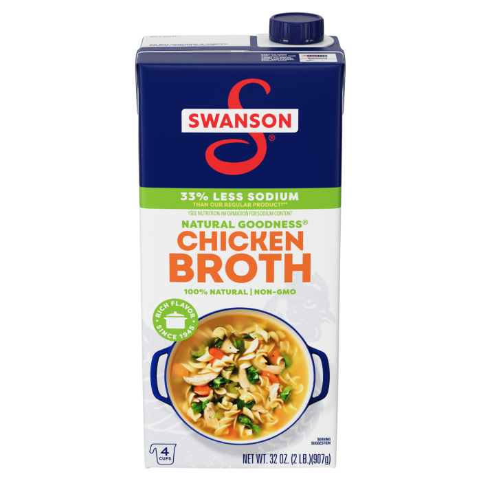 Natural Goodness® 33% Less Sodium Chicken Broth