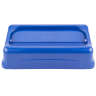 Rubbermaid Commercial, Slim Jim, Square, Resin, 23 gal, Blue, Receptacle Lid