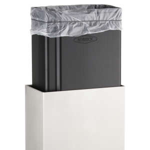Bobrick, Fino Collection, Stainless Steel Surface Mounted Waste Receptacle