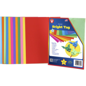 Bright Tag, 8-1/2" x 11", 12 Assorted Colors, 48 Sheets