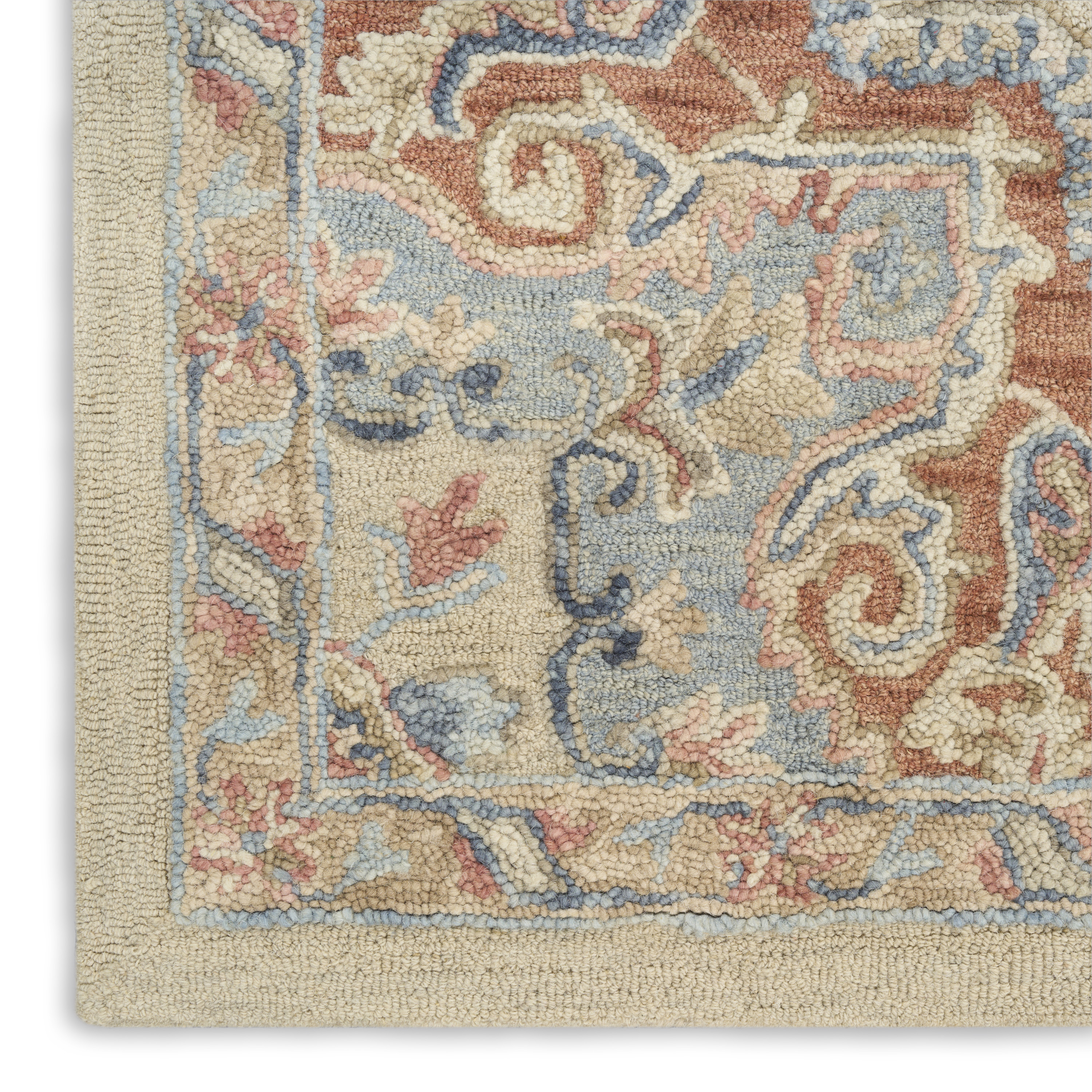 Nourison Maison 8'6" x 11'6" Ivory Rust Vintage Indoor Rug