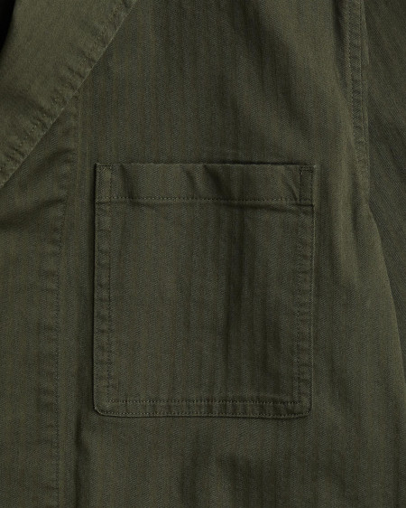 Herringbone Cotton Worker Jacket