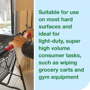 Tork, Everwipe Light-Duty Surface Cleaning Wet Wipe Jumbo Rolls,  2500 Wipes/Container