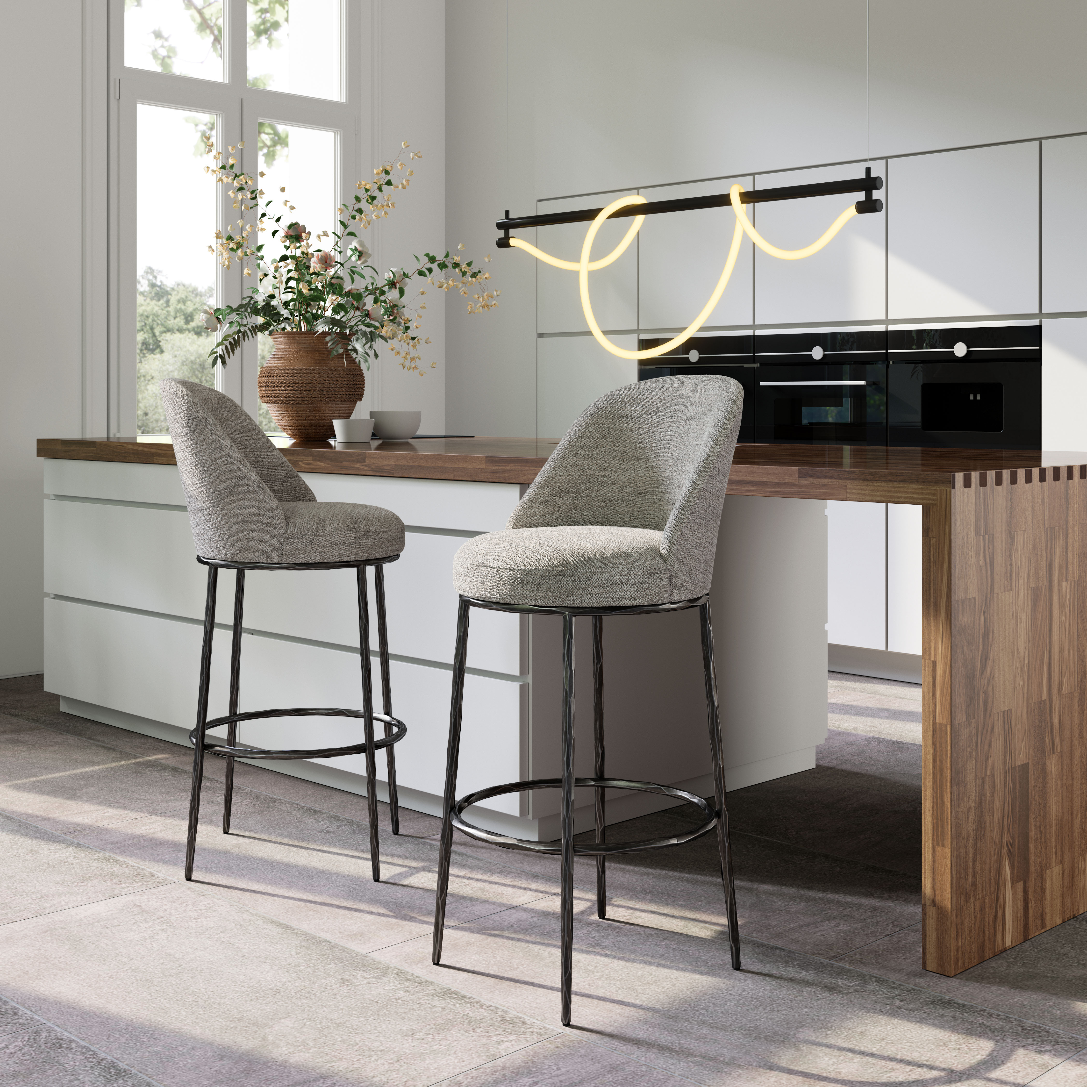 Nordhavn Swivel Barstool Gray product image