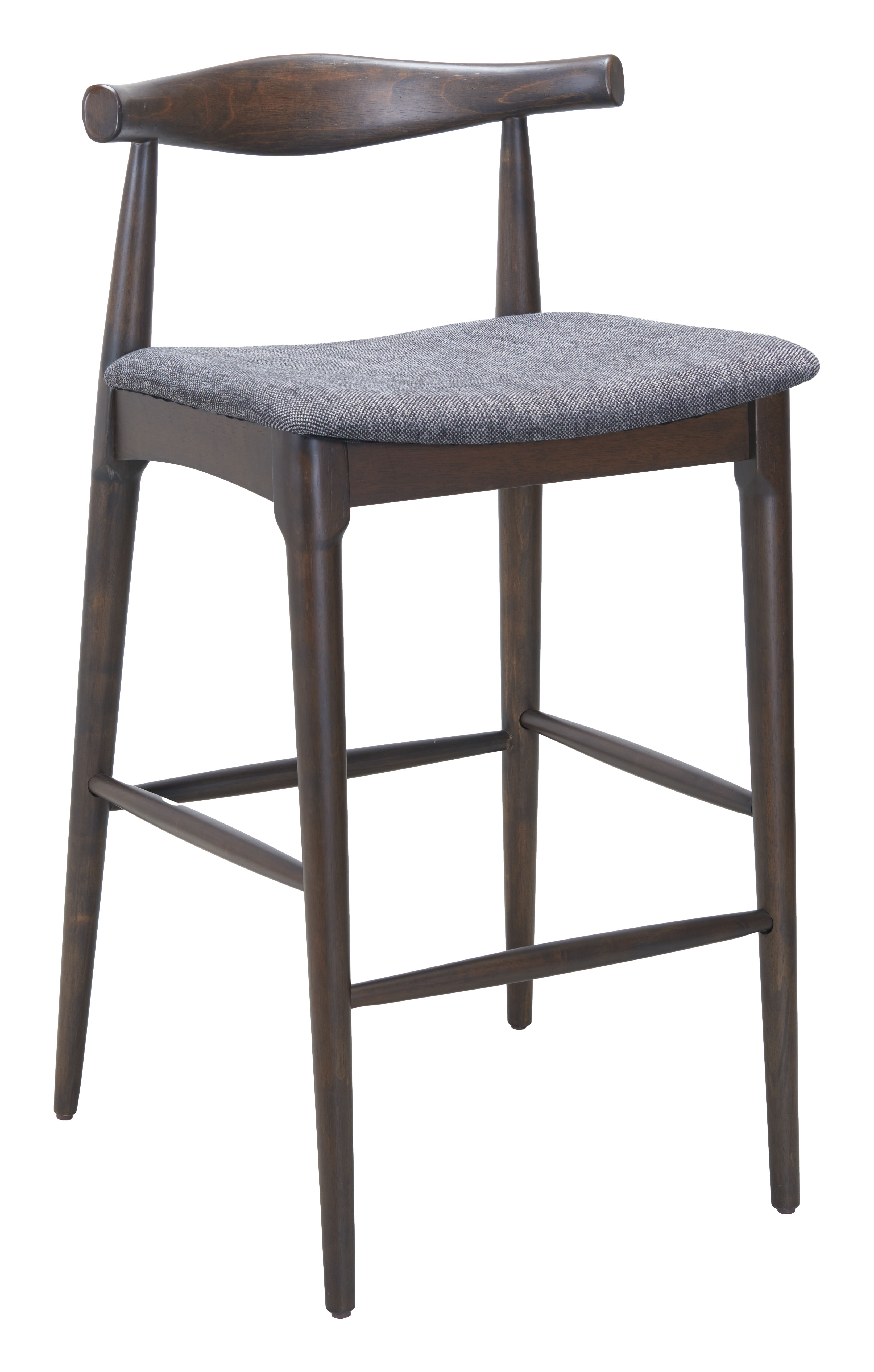 Tuzka Barstool (Set of 2) Gray & Espresso product image
