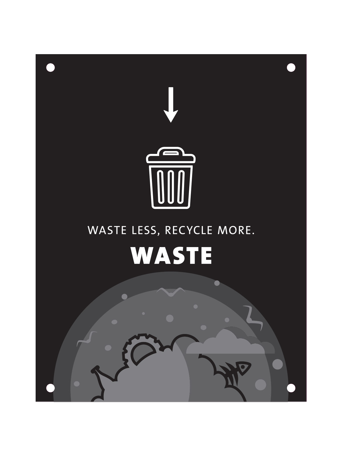 EVOLVE – Body Sign – Waste – Black
