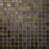 Muse Bronze Textura 1×1 Straight Set Mosaic
