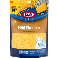Kraft Mild Cheddar Shredded Cheese, 2 ct Pack, 16 oz Bags