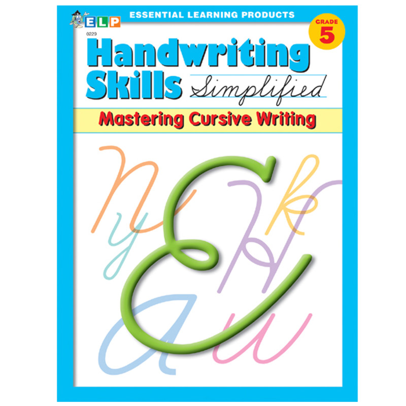 Handwriting Course Book Essential Learning Products Handwriting Skills Simplified Book ...