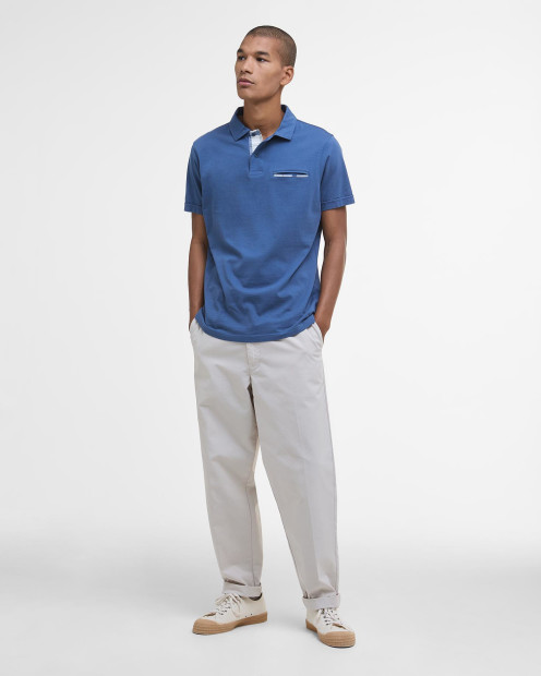 Milhurst Tailored Polo Shirt Dark Denim