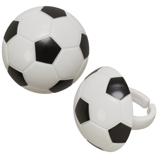 3D Soccer Retail Cupcake Rings