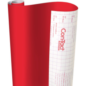 Creative Covering™ Adhesive Covering, Red, 18" x 16 ft