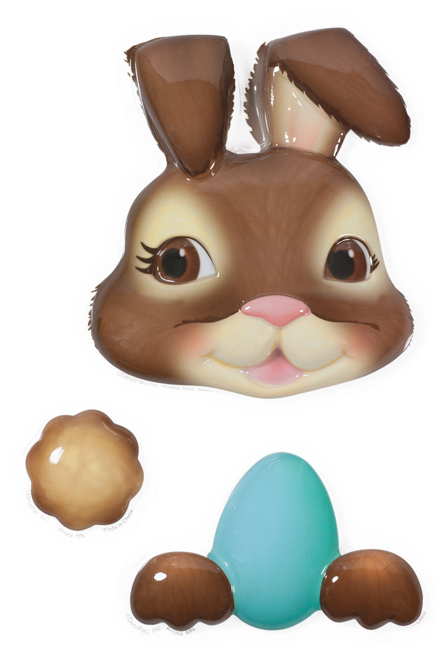 Brown Easter Bunny Pop Tops | DecoPac