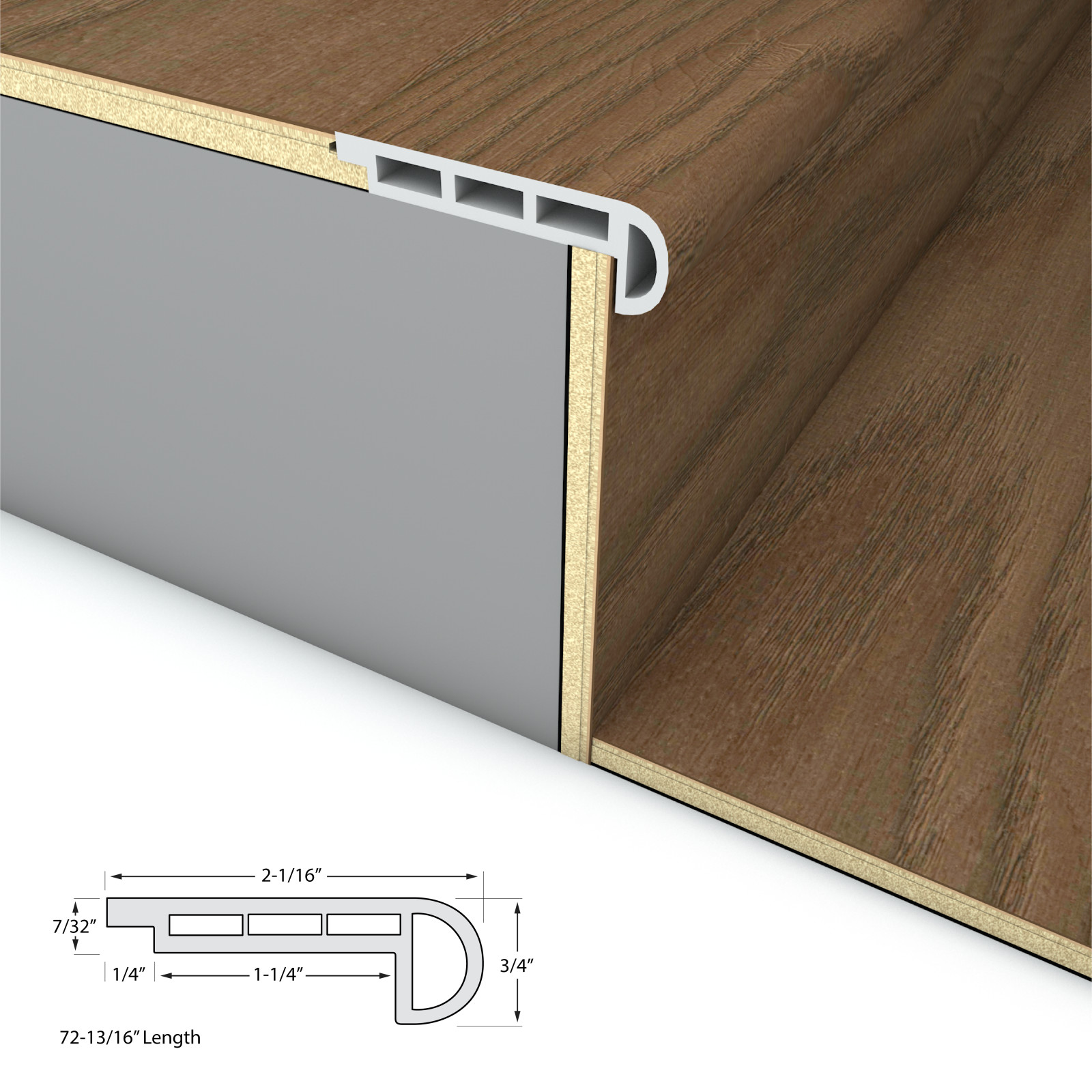 Bridge Beam Stair Nosing Flush 6.5mm view 4