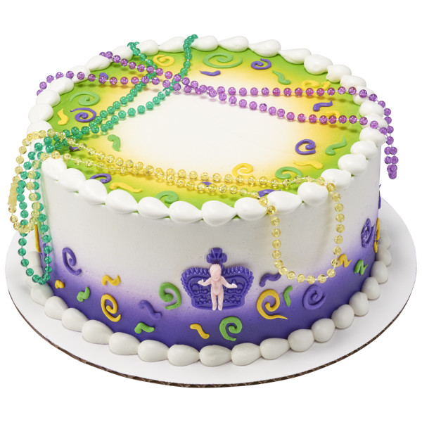 Mardi Gras Baby Crown Necklace Set Layon
