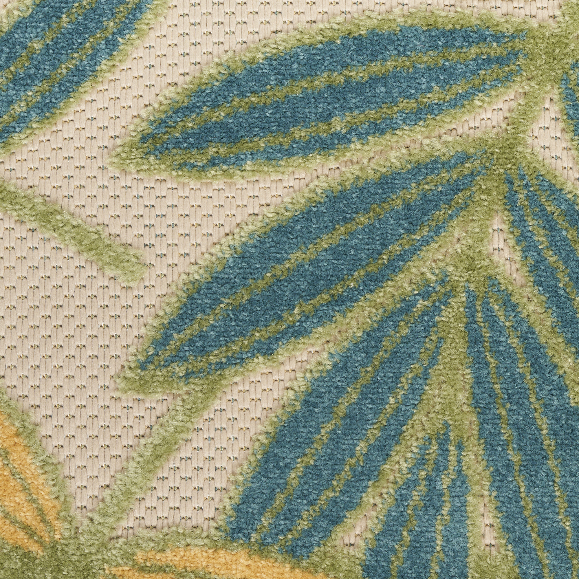 Nourison Aloha 2' x 6' Green Multicolor Outdoor Rug