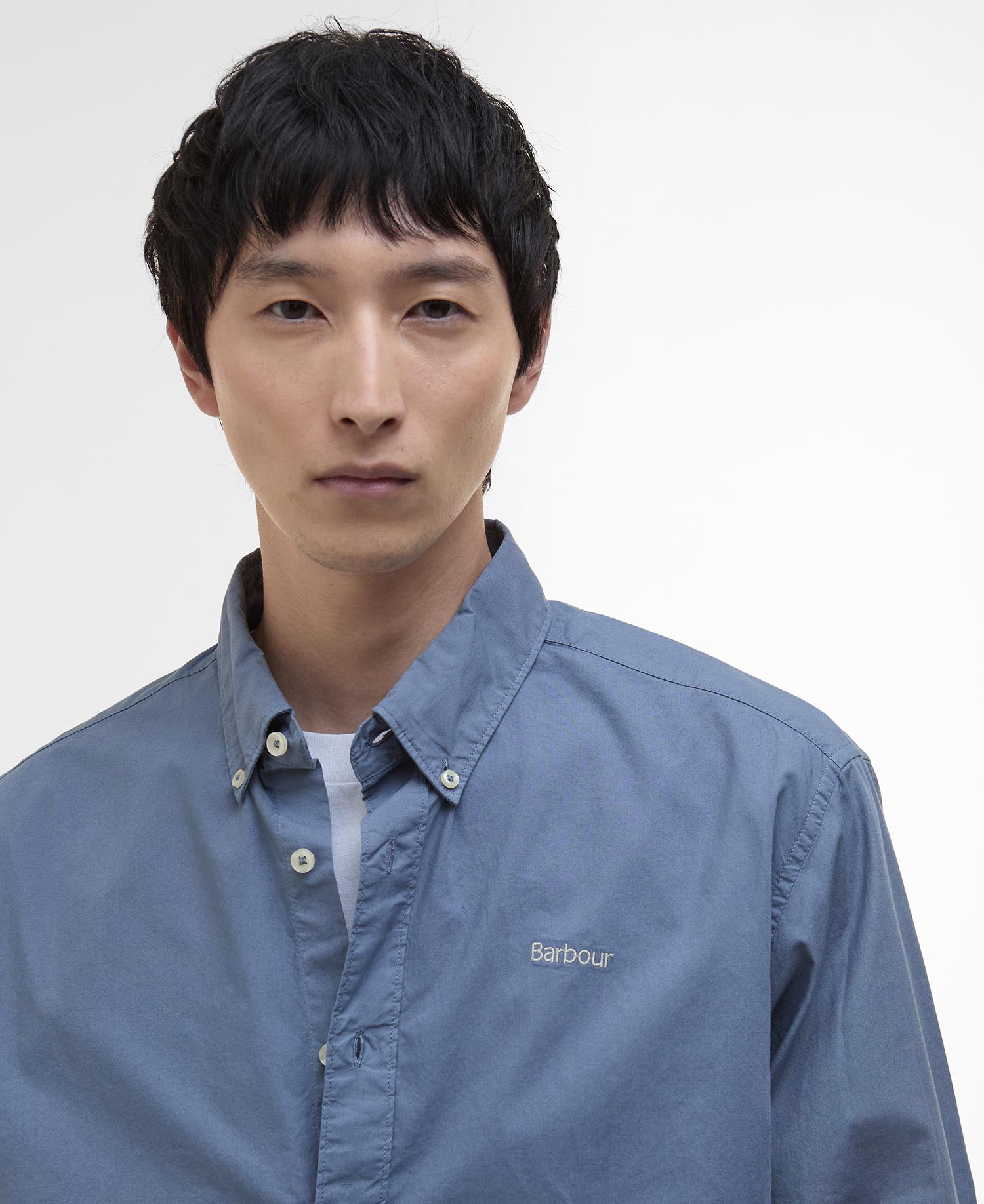 Camicia oversize in popeline tinto in capo image number 3