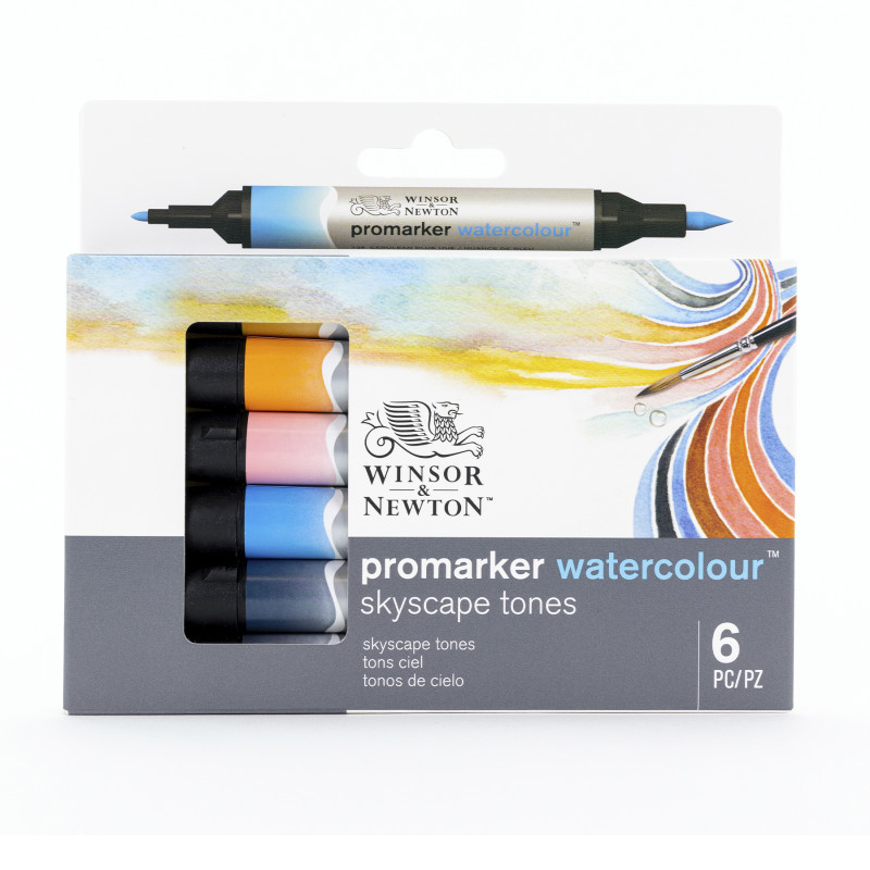 Promarker™ Watercolor, Sky Tones, Set of 6