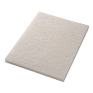 Hillyard, Trident®, Polish, White, 14"x32" Rectangle Floor Pad