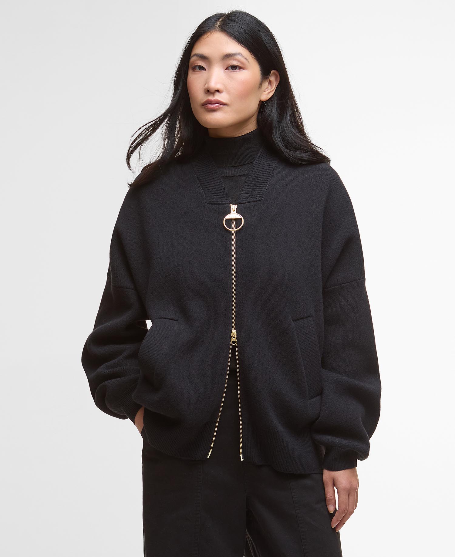 Milda Knitted Bomber Jacket image number 0