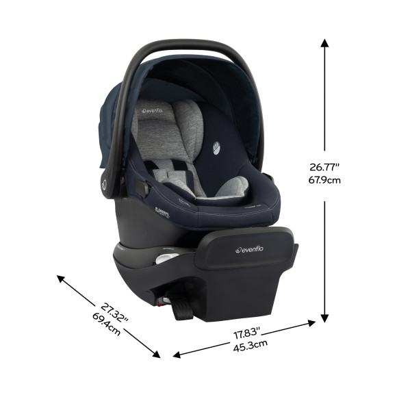 Revolve180 LiteMax NXT Rotating Infant Car Seat with Green & Gentle Specifications