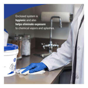 KIM06411, Kimberly Clark, WypAll CriticalClean WetTask, 1 ply, 12.00"x12.50", Synthetic, General Purpose Wipers, White