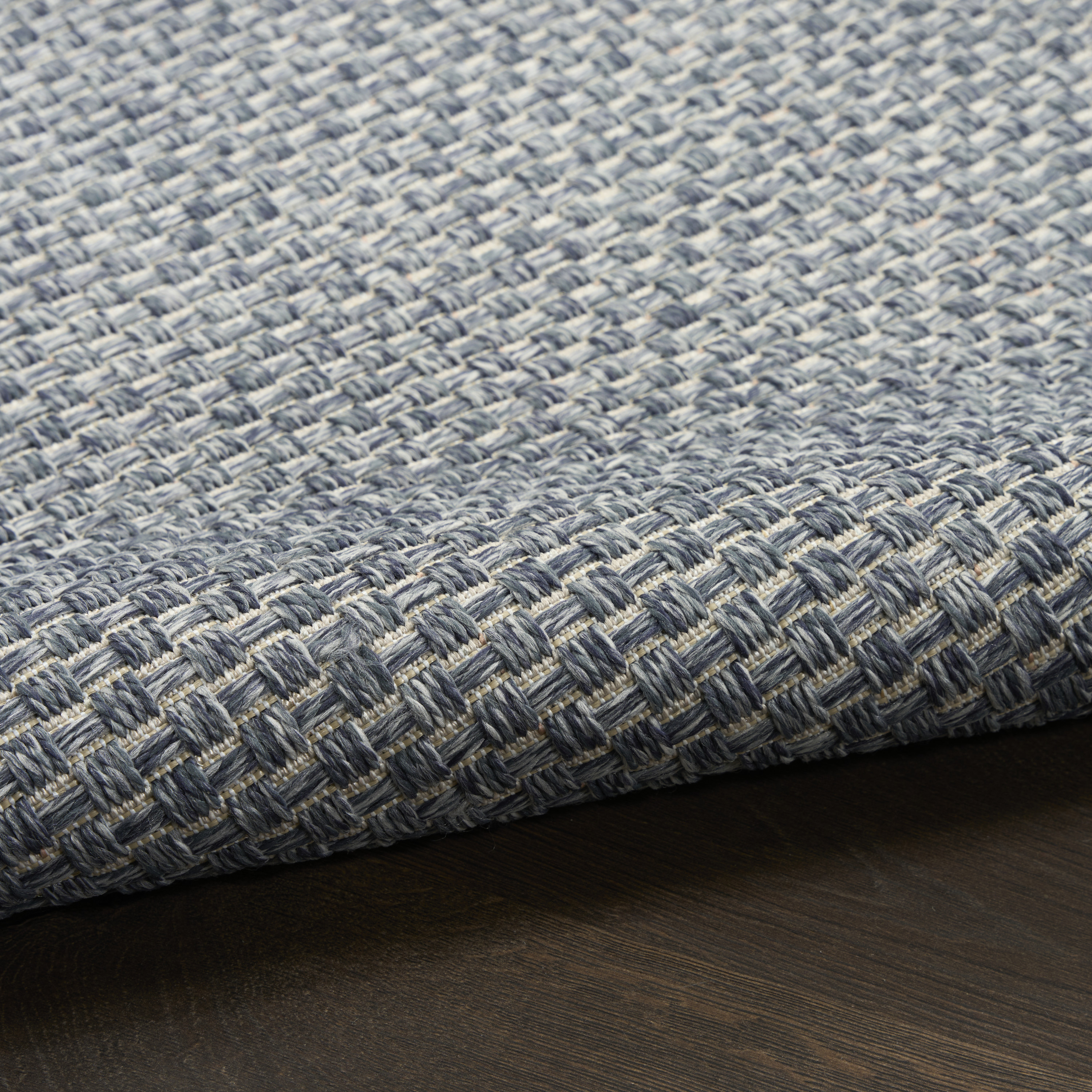 Nourison Tulum 6' x 9' Denim Outdoor Rug