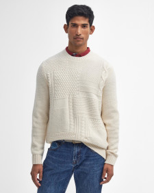 Casey Cable-Knit Crew Neck Jumper Whisper White