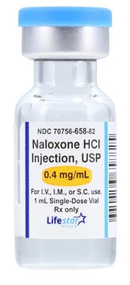 Naloxone 0.4mg/ml 1ml Vial SDV