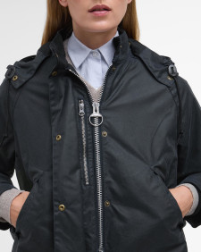 Barbour for Margaret Howell Women's Transport Waxed Jacket Dark Navy