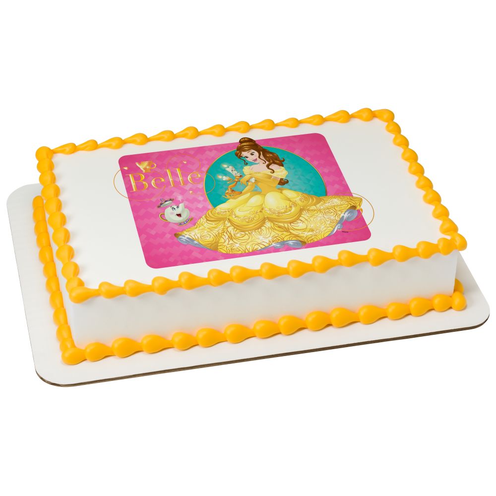 Image Cake Disney Princess Belle Loyal Friends
