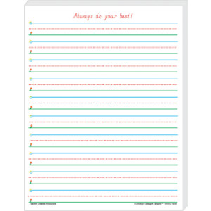 Smart Start 1-2 Writing Paper: 100 Sheets