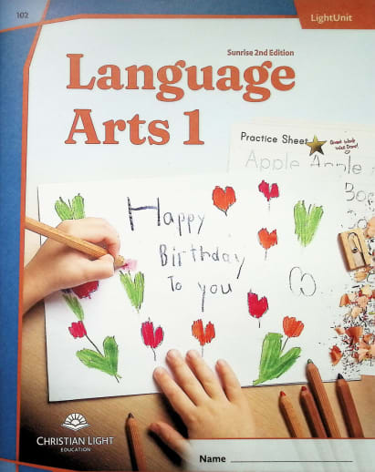 Christian Light Language Arts LightUnit 102 Sunrise 2nd Edition
