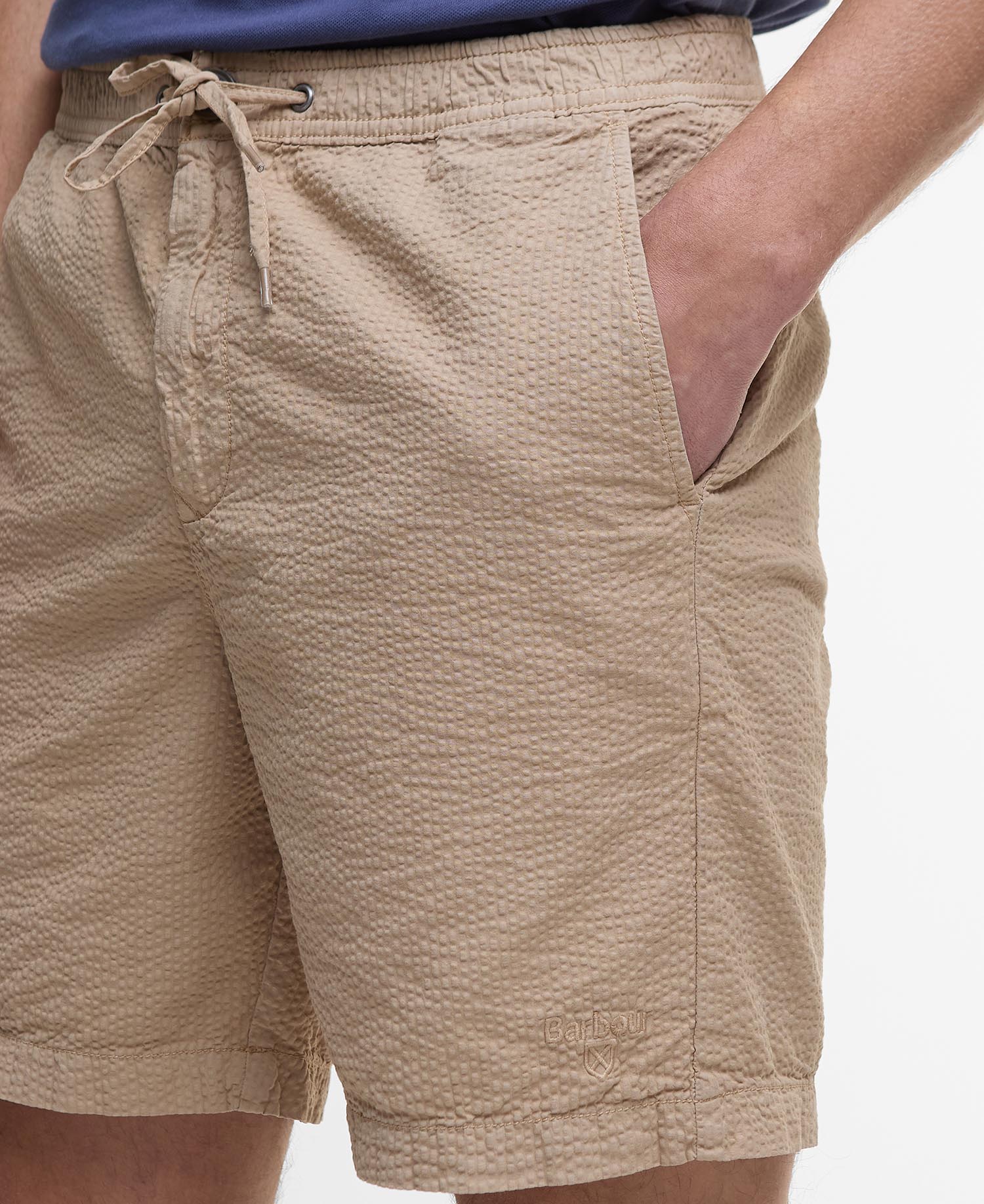 Seersucker Relaxed Shorts image number 4