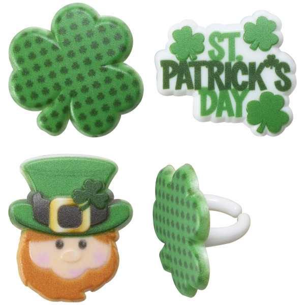 St. Patrick's Day Icons Cupcake Rings