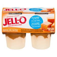 Jell-O Refrigerated Pudding Snacks, Dulce De Leche (No Sugar Added)
