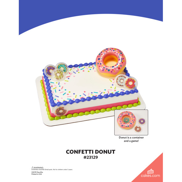 Confetti Donut The Magic of Cakes® Icing Only Page