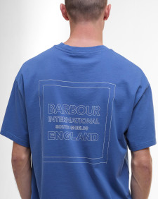 Micro Block Graphic T-Shirt North Sea Blue