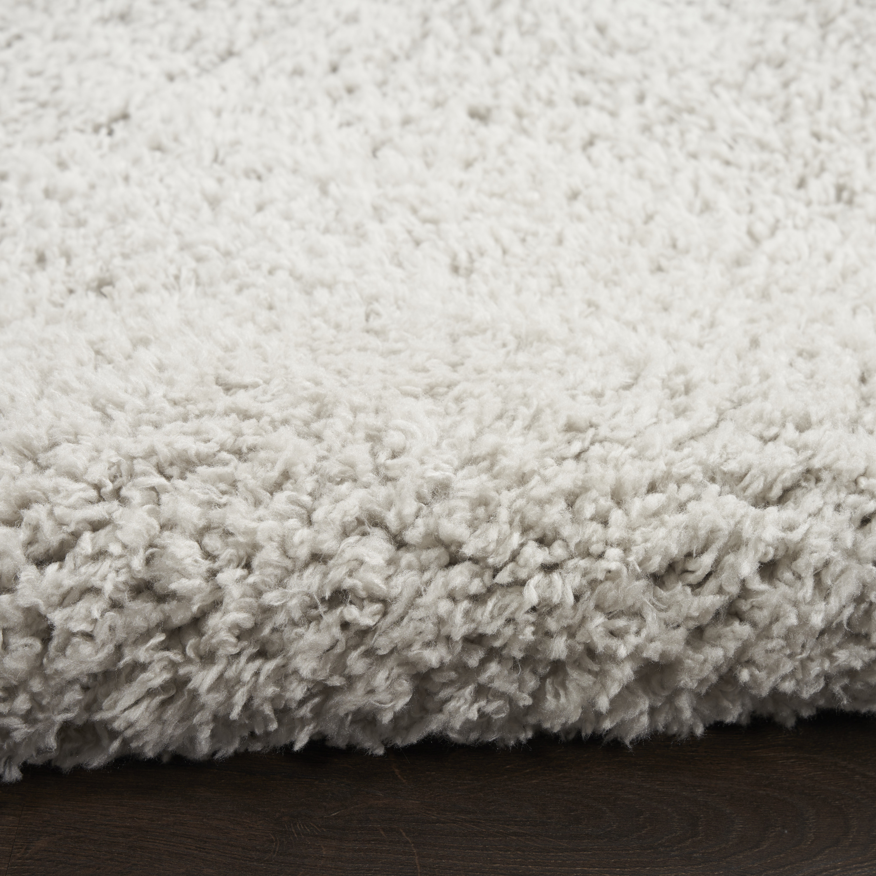 Nourison Modern Shag 5'3" x 7' Silver Modern Indoor Rug