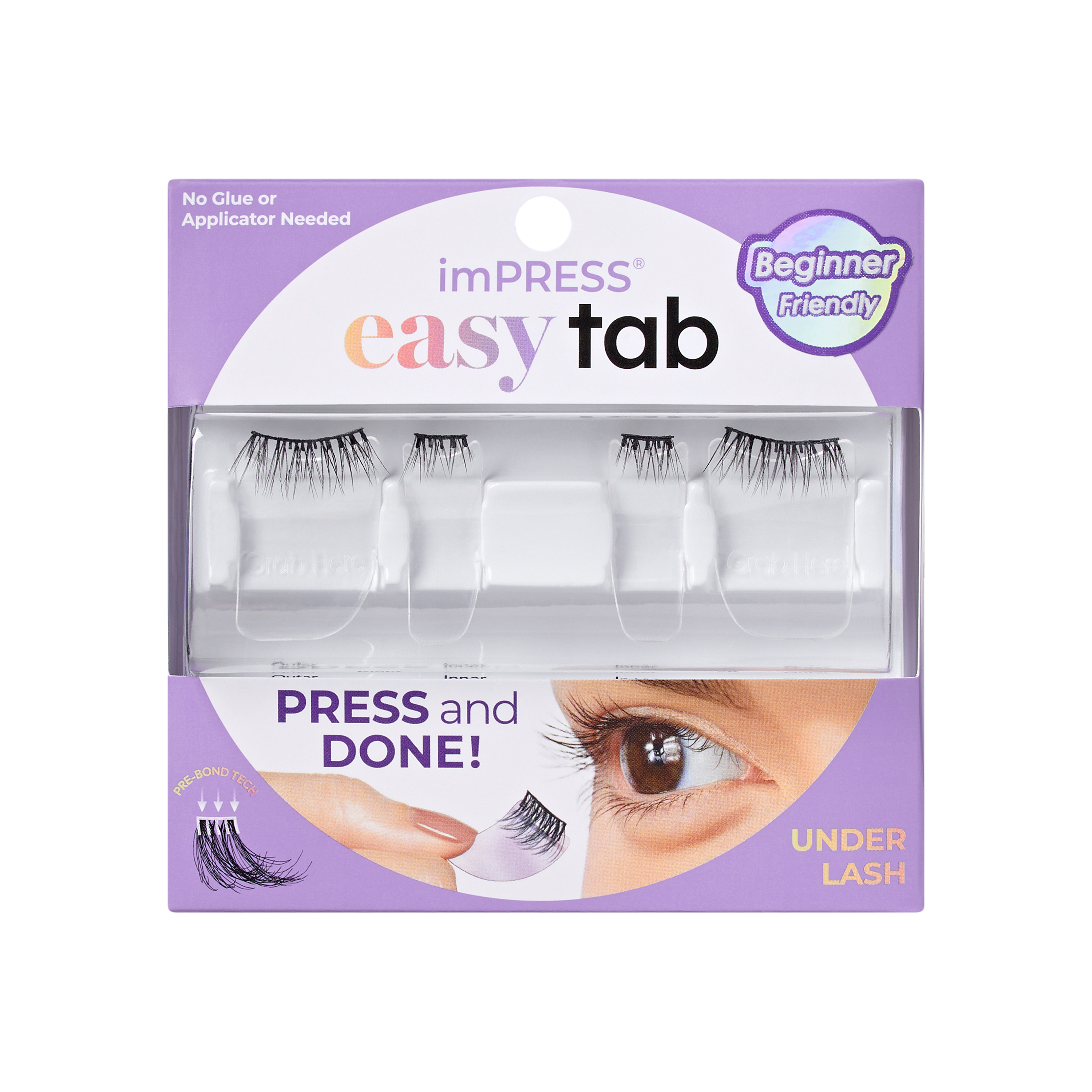 imPRESS Falsies easy tab Self Adhesive Eyelashes Authentic Natural