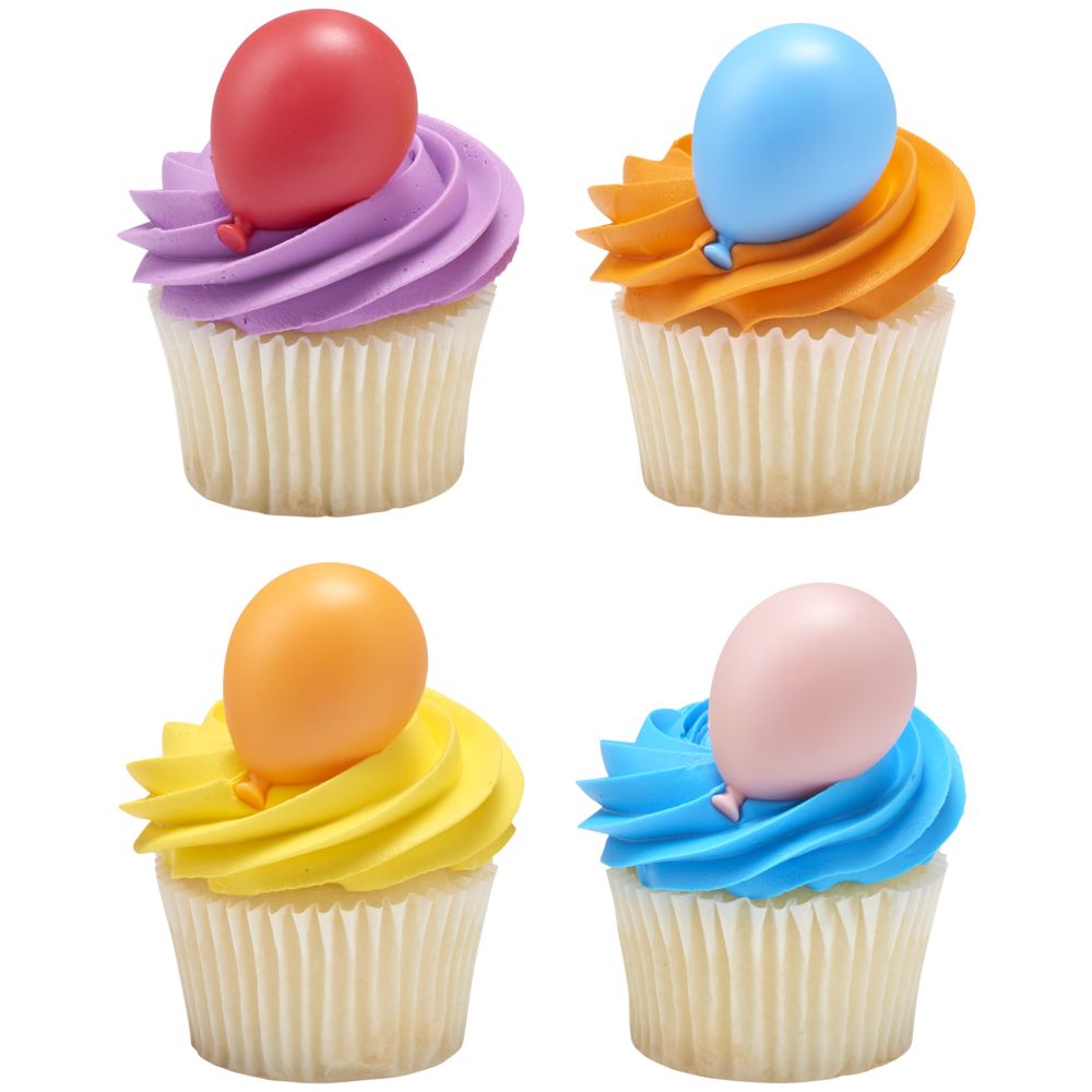 Image Cake Bright Rainbow Balloon Assortment