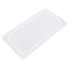 Third-size Super Pan V® flexible steam table pan lid in white