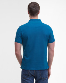 Tartan Pique Polo Shirt Lyons Blue