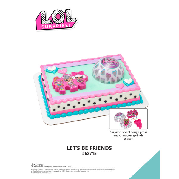 L.O.L. Surprise!™ Let's Be Friends The Magic of Cakes® Icing Only Page