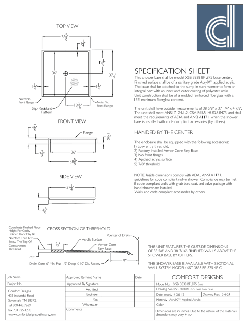Spec Sheet