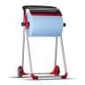 Tork, W1 Industrial Floor Stand,  Wiper Dispenser, Black/Red