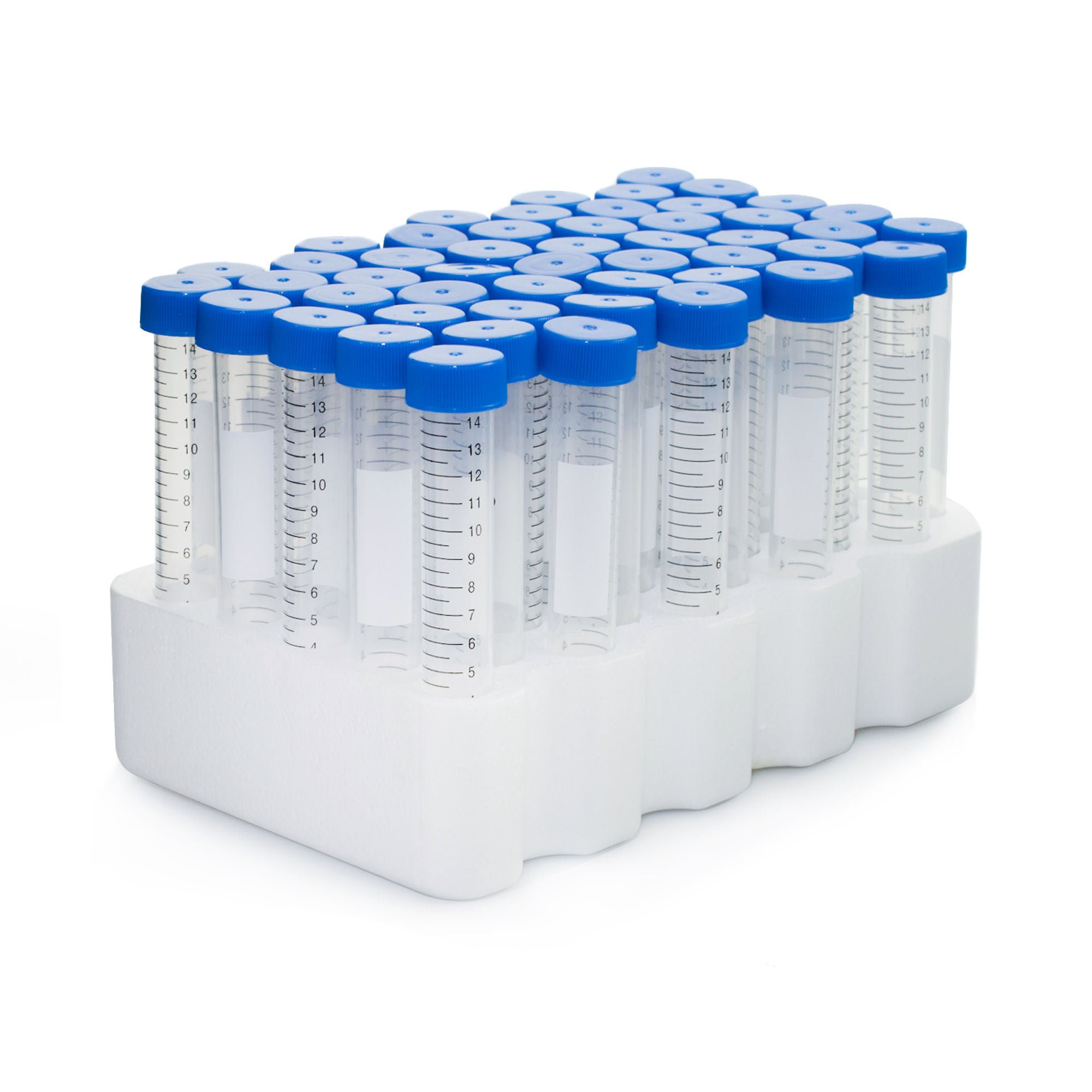 McKesson Centrifuge Tube, 15 mL, 17 x 120 mm, Blue Screw Cap