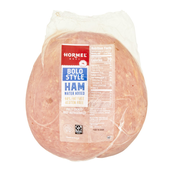 HORMEL(r) Bolo Style Ham, Water Added, 2 pc . C1CB - Front Center Inner Pack (Hi Res)